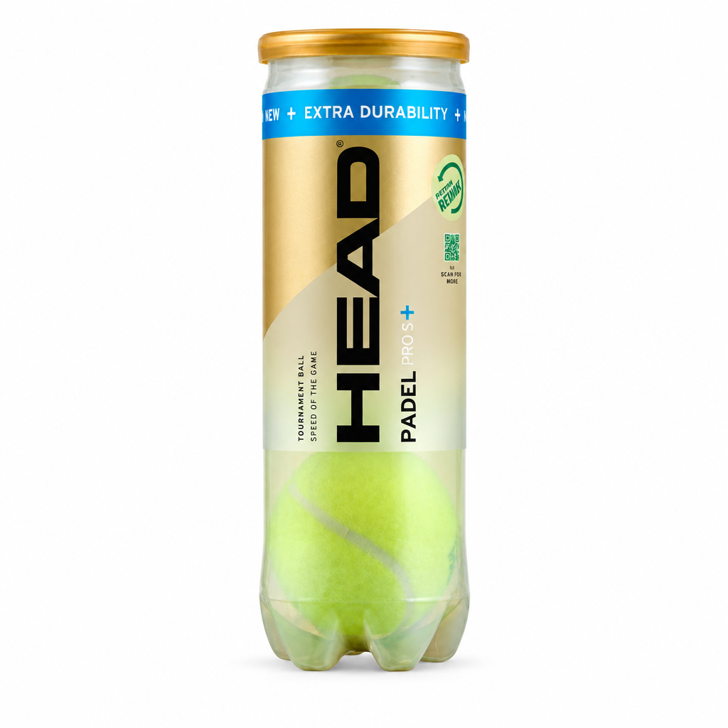 Balles HEAD Padel Pro S+ incluses dans le pack